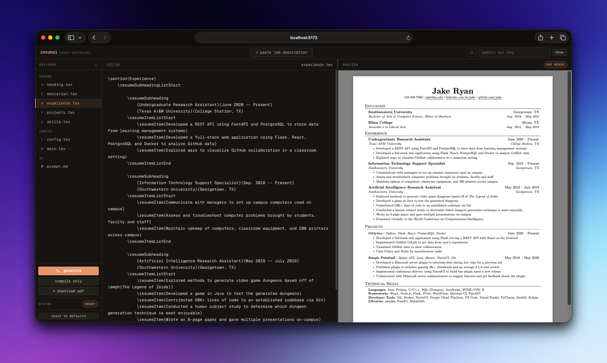 resumeai preview